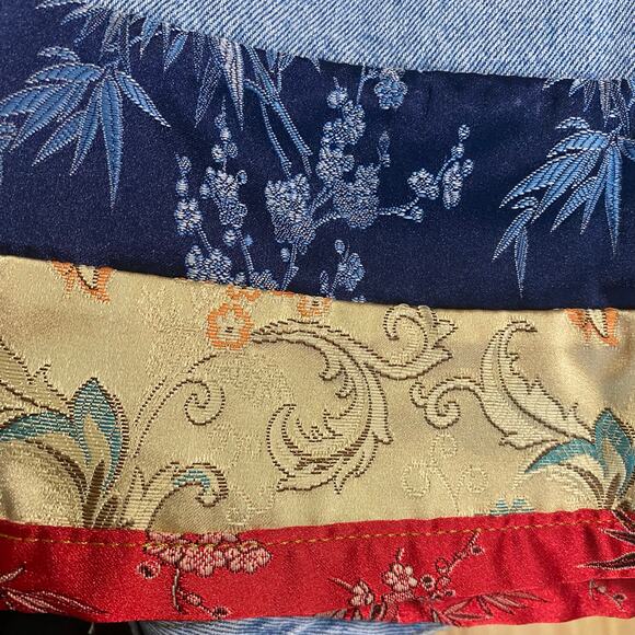 Vintage 90s Hollywood The Jean People Cropped Jeans Womens Size 32 Colorful* - Picture 12 of 13